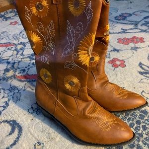 Sunflower Cowboy Boots